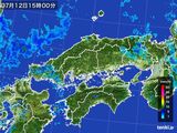 2016年07月12日の中国地方の雨雲レーダー