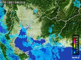 雨雲レーダー(2016年07月12日)