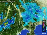 雨雲レーダー(2016年07月13日)