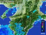 2016年07月13日の奈良県の雨雲レーダー