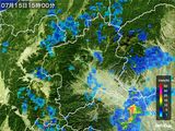 雨雲レーダー(2016年07月15日)