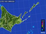 2016年07月15日の道東の雨雲レーダー