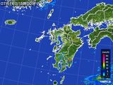 雨雲レーダー(2016年07月16日)