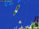 2016年07月16日の長崎県(壱岐・対馬)の雨雲レーダー