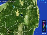 雨雲レーダー(2016年07月17日)