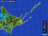 2016年07月17日の道東の雨雲レーダー