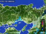 雨雲レーダー(2016年07月17日)