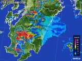 2016年07月20日の宮崎県の雨雲レーダー