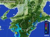 2016年07月22日の奈良県の雨雲レーダー