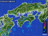 雨雲レーダー(2016年07月24日)