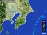 2016年07月24日の千葉県の雨雲レーダー