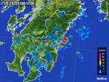 2016年07月24日の宮崎県の雨雲レーダー