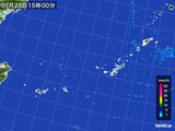 2016年07月25日の沖縄地方の雨雲レーダー