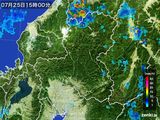 雨雲レーダー(2016年07月25日)