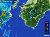 2016年07月25日の和歌山県の雨雲レーダー