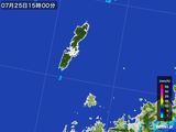 2016年07月25日の長崎県(壱岐・対馬)の雨雲レーダー