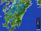 2016年07月25日の宮崎県の雨雲レーダー