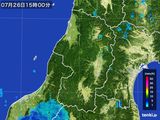雨雲レーダー(2016年07月26日)