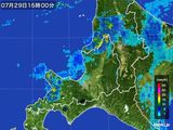 2016年07月29日の道央の雨雲レーダー