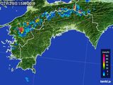 雨雲レーダー(2016年07月29日)