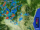 2016年08月01日の栃木県の雨雲レーダー