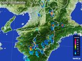 2016年08月01日の奈良県の雨雲レーダー