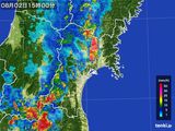 雨雲レーダー(2016年08月02日)