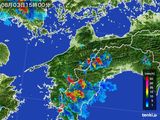 2016年08月03日の愛媛県の雨雲レーダー