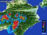 2016年08月04日の徳島県の雨雲レーダー