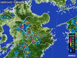 雨雲レーダー(2016年08月04日)