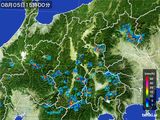 2016年08月05日の長野県の雨雲レーダー