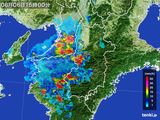2016年08月06日の奈良県の雨雲レーダー