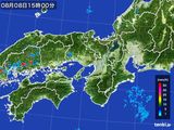 2016年08月08日の近畿地方の雨雲レーダー