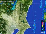 雨雲レーダー(2016年08月08日)