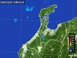 雨雲レーダー(2016年08月08日)