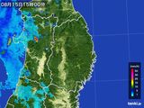 2016年08月15日の岩手県の雨雲レーダー