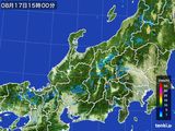 2016年08月17日の北陸地方の雨雲レーダー