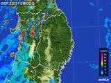 2016年08月22日の岩手県の雨雲レーダー