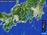 2016年08月23日の東海地方の雨雲レーダー
