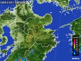 2016年08月23日の大分県の雨雲レーダー