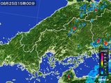 雨雲レーダー(2016年08月25日)