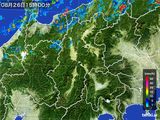 2016年08月26日の長野県の雨雲レーダー