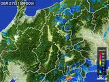 2016年08月27日の長野県の雨雲レーダー