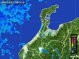 2016年08月28日の石川県の雨雲レーダー