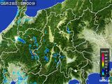 2016年08月28日の長野県の雨雲レーダー
