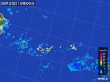 2016年08月28日の沖縄県(宮古・石垣・与那国)の雨雲レーダー
