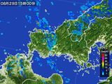 2016年08月29日の山口県の雨雲レーダー