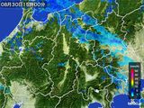 2016年08月30日の長野県の雨雲レーダー