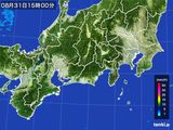 2016年08月31日の東海地方の雨雲レーダー