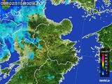 2016年09月02日の大分県の雨雲レーダー